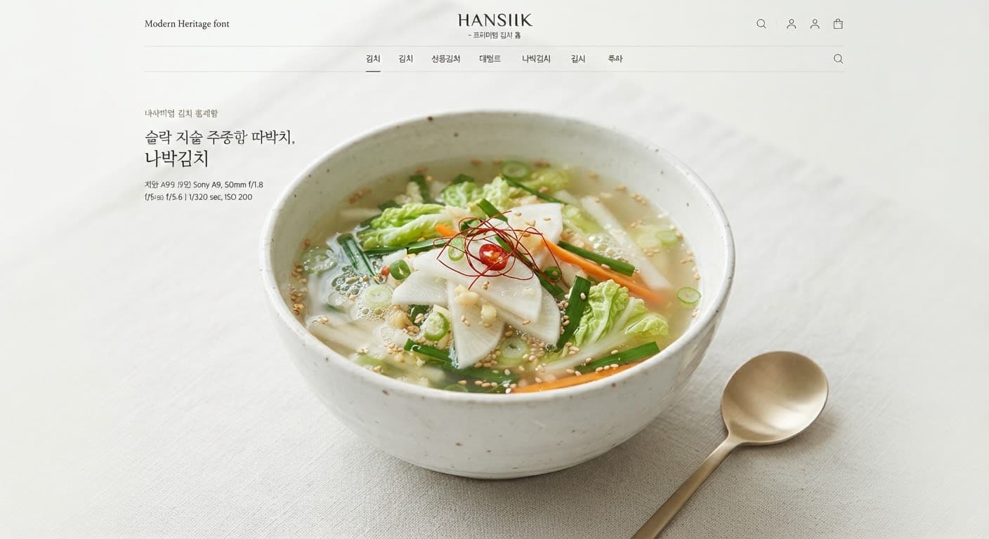 봄 백김치